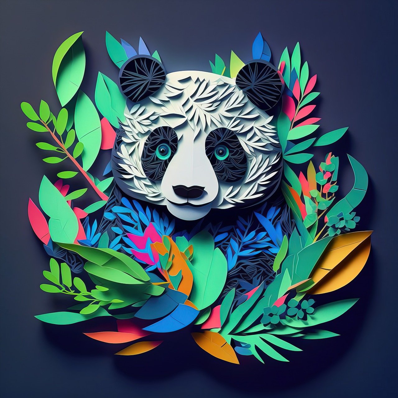 panda, paper cut art, acrylic painting-7598720.jpg